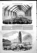 Antique Print Boston Election Meeting Corn Exchange Declaration Return1856 19th