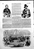 Antique Print George Bidder Picco Sardinian Minstrel New Museum Dublin 1856