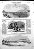 Antique Print Colours 28Th Regiment Bengal Umballah Bridge Nile Benha 1856