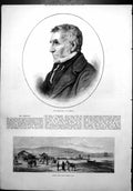 Original Old Antique Print Right Hon J Henley Lower Beef Town Besika Bay 1878