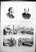 Antique Old Print Thomaswright Fsa Capt Hugh Swiney Osman Pasha Plevna 1878
