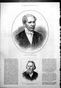 Antique Print M Dufaure Prime Minister France Wornum National Gallery 1878 19th