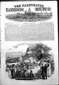 Old Antique Print Varna Public Fountain Allied Troops Towns People 1854 19th