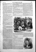 Old Antique Print Sier Pointing Rifle Man Garden Couple Child Garden 1854 19th