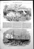 Old Print Petropolis Railway Brazil Shipping Telegraph Cable Greewich1854 19th