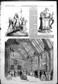 Antique Print Grand Ball Queen Breadalbank House Ascot Cup Queens Cup 1854 19th