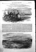 Antique Old Print Inspection British Troops Queens Birthday Camp Scutari 1854