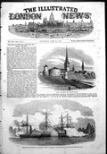 Antique Print Revel Inner Port Hm Ships Arrogant Hecla Attack Eckness 1854 19th