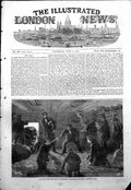 Antique Old Print Baltic Fleet Post Office On Board Hms Duke Wellington 1854