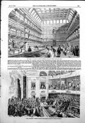 Antique Old Print Meeting Sadlers Wells Theatre Museum College Surgeons 1854