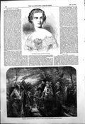 Old Antique Print Morning Reapers Going Out T Faed Empress Austria 1854 19th