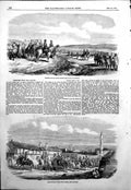 Antique Old Print Egyptian Troops Schumla Bashi Bozouks Schumla Matchin 1854