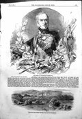 Old Field Marshal Marquis Anglesey Kg Beaudesert Lichfield Seat 1854 Victorian