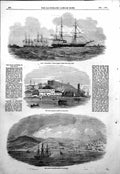 Old Print Hms Magicienne Russian Prizes Rifle Brigade Gallipoli Camp 1854 19th