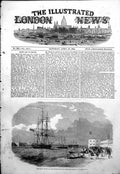 Antique Old Print Argus Towing First Russian Prize Portsmouth Harbour 1854 19th