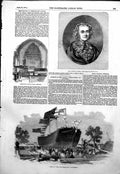 Antique Print Launch Louisa Shelbourne Battersea Mary Russell Mitford 1854 19th
