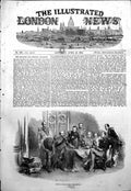 Original Old Antique Print Council War Paris Marshal St Arnaud Lord Raglan 1854