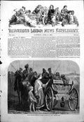 Antique Old Print Russian Prisoners On Way Siberia A Yvons Horse Cart 1854 19th