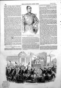 Antique Print Declaration War French Senate Marshal De St Arnaud French1854