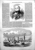 Antique Old Print Earl Elgin Kincardine Gov Gen Canada Troops Alexandria 1854
