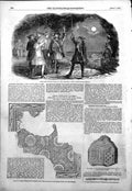 Antique Print Drama Two Lovers Life Adelphi Roman Tesselated Pavement 1854 19th
