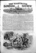 Old Antique Print Street Scene Constantinople Street Trader Man Pipe 1854 19th
