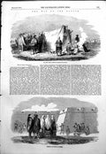 Antique Print Wallach Family Waiting Embark Widdin Juvenile Amusements 1854