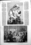 Antique Old Print Mia Carissima C Brocky Eastern Story Teller Coke Smyth 1854