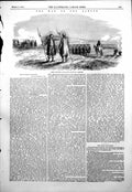 Antique Print War Danube Armed Dervishes Accompanying Troops Skirmish 1854 19th