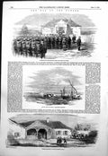 Antique Print War Danube Medjidie Battle Citate Payana Prince Milosch 1854 19th