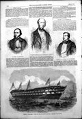 Antique Old Print Launch Hannibal Deptford Mr Warner Mp Thomson Hankey 1854