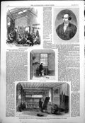 Original Old Antique Print London Reformatory Institution C Nash Governor 1854