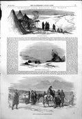 Old Antique Print Kalafat Cooking Tent Barrack Tents Wounded Citate 1854 19th
