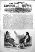 Original Old Antique Print Meeting Widdin Ismail Pacha Mahomet Pacha 1854 19th