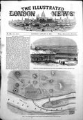 Antique Old Print Kalafat Pachas Residence Widdin Plan Battle Kalafat 1854 19th