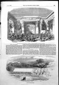 Antique Old Print Conduit Kensington Drama Nitocris Grays Portable Tent1855