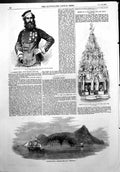 Antique Print John Penn Crimea Pitcairns Island Bridecake Robert Peel 1856 19th
