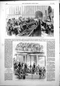 Antique Print Refracting Telescope Foundation Victoria Pier Queenstown 1853