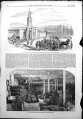 Old Print Allsopps Ale Stores Minories Window Triumphal Arch Dresden1853 19th