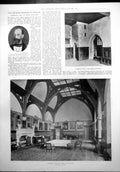 Old Antique Print Berbera Somali Coast Lambeth Fulham Palaces Chapel 1899 19th