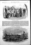 Antique Old Print Church Chrysostom Everton Launch Royal Albert Woolwich 1854