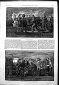 Antique Print Steam Ship Hecla Gunnery Practice St Jean D'Acre Loading 1854