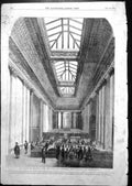 Old Antique Print Bank London Late Hall Commerce Threadneedle Street 1855 19th