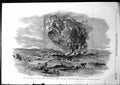 Antique Old Print Explosion Right Siege Train Inkerman Mill Ea Goodall 1855