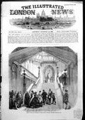 Old Print Arrival King Sardinia Windsor Castle Grand Staircase 1855 Ref.2 19th