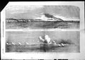 Antique Old Print Bombardment Kinburn Village On Fire Officer Expedition 1855