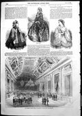 Antique Print Universal Exhibition Fete Hotel Du Louvre Paris Fashions 1855