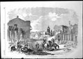 Old Antique Print Street Sebastopol Buildings Destroyed Ea Goodall 1855 19th
