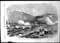 Original Old Antique Print Battle The Tchernaya Conflict Traktir Bridge 1855
