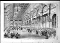 Antique Old Print Her Majestys Visit France Grand Ball Hotel De Ville 1855 19th